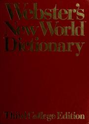 Webster's New World dictionary of American English  Cover Image