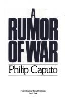 A rumor of war  Cover Image