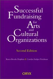 Successful fundraising for arts and cultural organizations  Cover Image