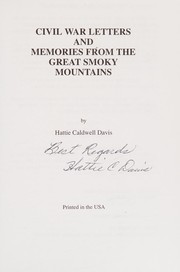 Civil War letters and memories from the Great Smoky Mountains  Cover Image