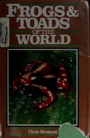 Frogs & toads of the world  Cover Image