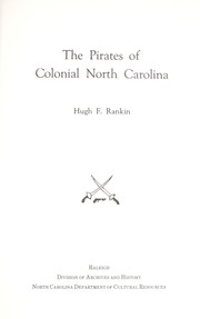 The pirates of Colonial North Carolina  Cover Image