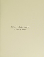 Because I had a teacher  Cover Image