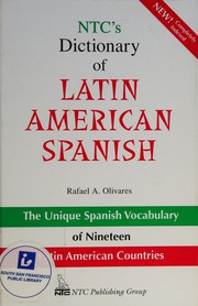 NTC's dictionary of Latin American Spanish  Cover Image