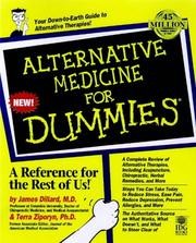 Alternative medicine for dummies  Cover Image