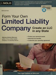 Form your own limited liability company  Cover Image