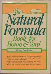 The natural formula book for home & yard  Cover Image