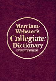 Merriam-Webster's collegiate dictionary. Cover Image