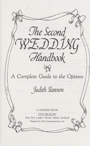 The second wedding handbook : a complete guide to the options  Cover Image