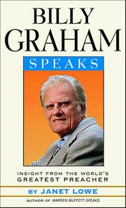 Billy Graham speaks : insight from the world's greatest preacher  Cover Image