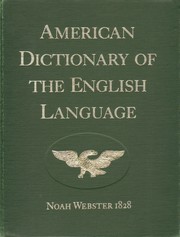 Noah Webster's first edition of an American dictionary of the English language  Cover Image