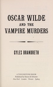 Oscar Wilde and the vampire murders  Cover Image