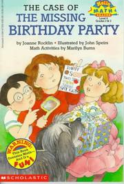 The case of the missing birthday party  Cover Image