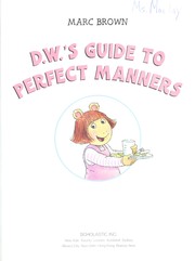 D.W.'s guide to perfect manners  Cover Image