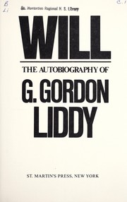 Will : the autobiography of G. Gordon Liddy. Cover Image