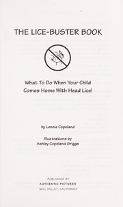 The lice-buster book : what to do when your child comes home with head lice  Cover Image