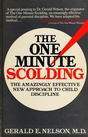 The one-minute scolding : the amazingly effective new approach to child discipline  Cover Image