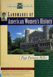 Landmarks of American women's history  Cover Image