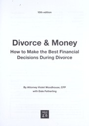 Divorce & money : how to make the best financial decisions during divorce  Cover Image