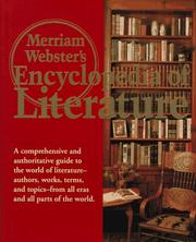 Merriam-Webster's encyclopedia of literature. Cover Image