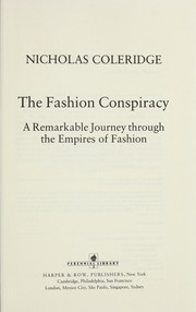 The fashion conspiracy : a remarkable journey through the empires of fashion  Cover Image