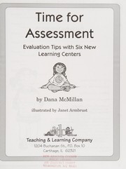 Time for assessment : evaluation tips with six new learning centers. Cover Image