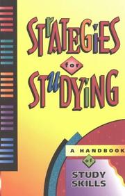 Strategies for studying ; a handbook of study skills. Cover Image