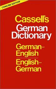 Cassell's concise German-English, English-German dictionary  Cover Image