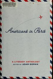 Americans in Paris : a literary anthology  Cover Image