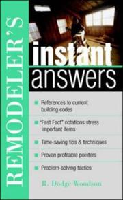 Remodeler's instant answers  Cover Image