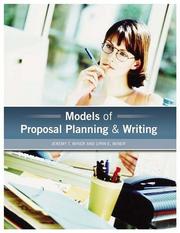 Models of proposal planning & writing  Cover Image