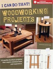 I can do that!. Woodworking projects  Cover Image