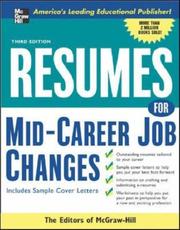 Resumes for mid-career job changes : with sample cover letters  Cover Image