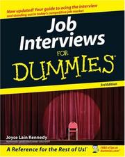 Job interviews for dummies  Cover Image