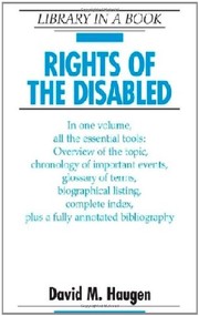 Rights of the disabled  Cover Image