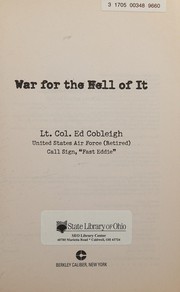 War for the hell of it  Cover Image