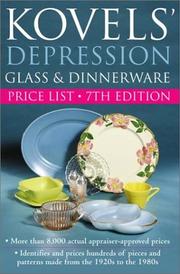 Kovels' depression glass & dinnerware price list  Cover Image