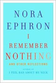 I remember nothing : and other reflections  Cover Image