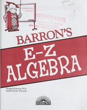 Barron's E-Z algebra  Cover Image