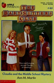 Claudia and the middle school mystery  Cover Image