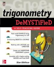 Trigonometry demystified  Cover Image