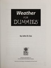 Weather for dummies  Cover Image