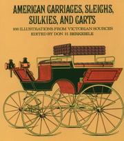 American carriages, sleighs, sulkies, and carts : 168 illustrations from Victorian sources  Cover Image