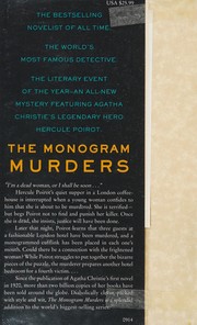 The monogram murders : the new Hercule Poirot mystery  Cover Image