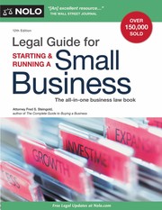 Legal guide for starting & running a small business  Cover Image