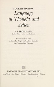 Language in thought and action  Cover Image