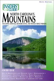 Insiders' guide North Carolina's mountains : including Asheville, Biltmore Estate, and the Blue Ridge Parkway  Cover Image