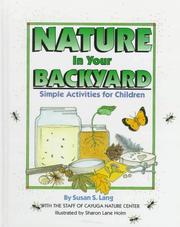 Nature in your backyard : simple activities for children  Cover Image