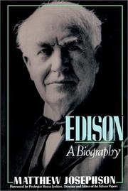 Edison : a biography  Cover Image