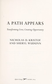 A path appears : transforming lives, creating opportunity  Cover Image